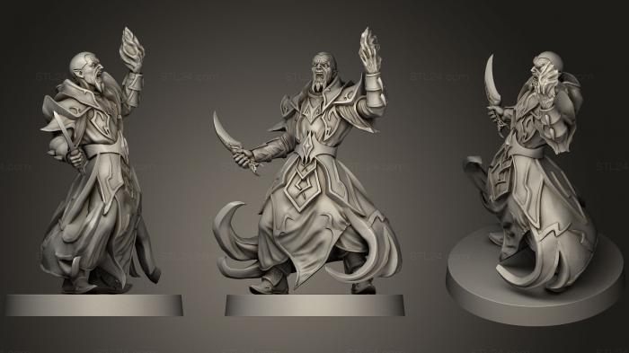 Figurines heroes, monsters and demons (Sword amp Sorcery44, STKM_1278) 3D models for cnc